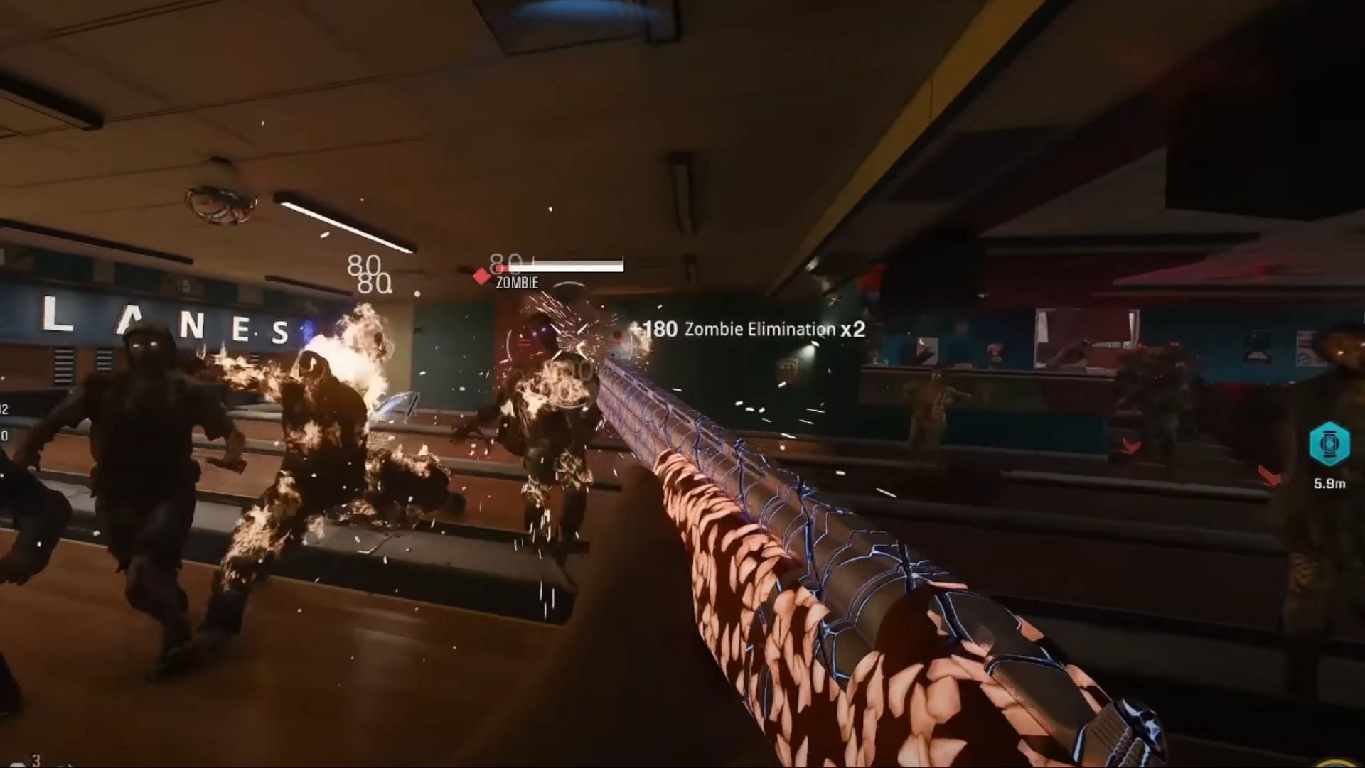 Pack-a-Punching the Olympia grants it the Dragon’s Breath ability (Image via Activision || YouTube/ MrDalekJD)